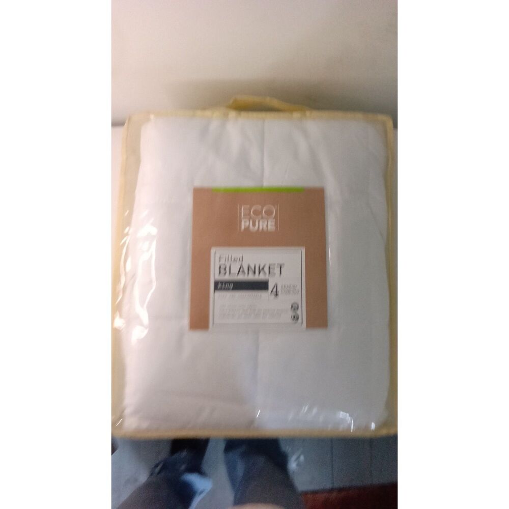 Eco Pure King Filled Blanket 4 Season Comforter New in Package